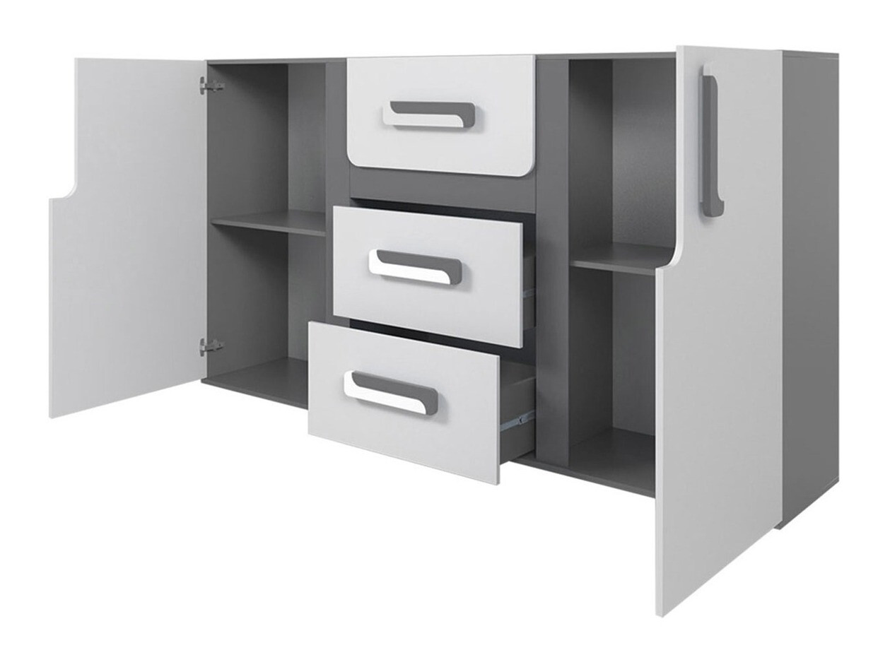 Набор для детской комнаты Aviseve 107 (Антрацит + Белый)