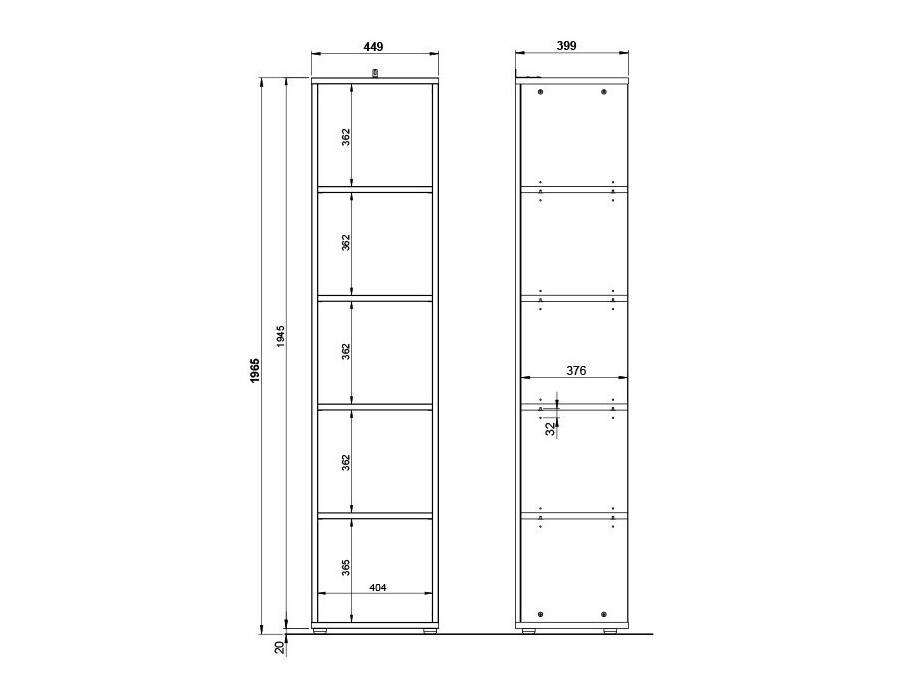 Plaukts Eliromo 104 (Grafīts)