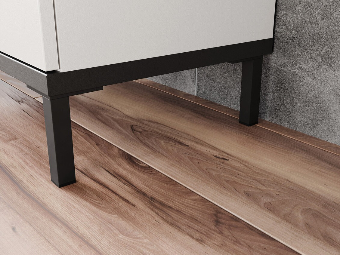 Hапольные шкафчик для ванной Ruvlevu 101 (Светло-серый + Орех)