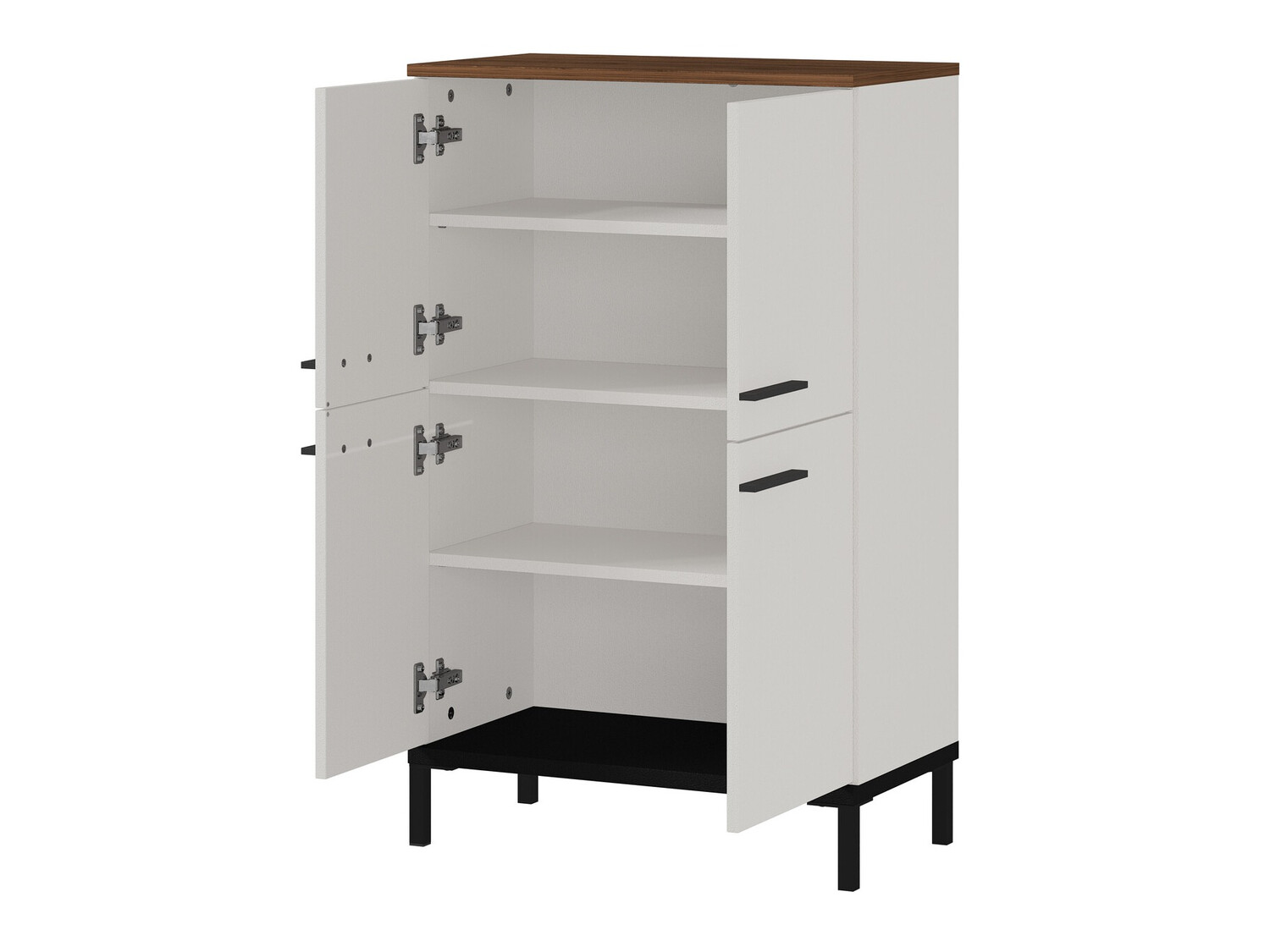 Hапольные шкафчик для ванной Ruvlevu 102 (Светло-серый + Орех)