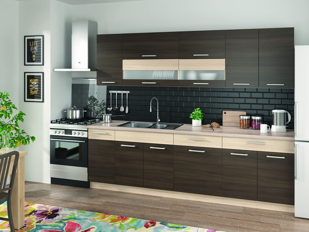 Moduļu skapis iebūvējamai tehnikai Mode Dark 114