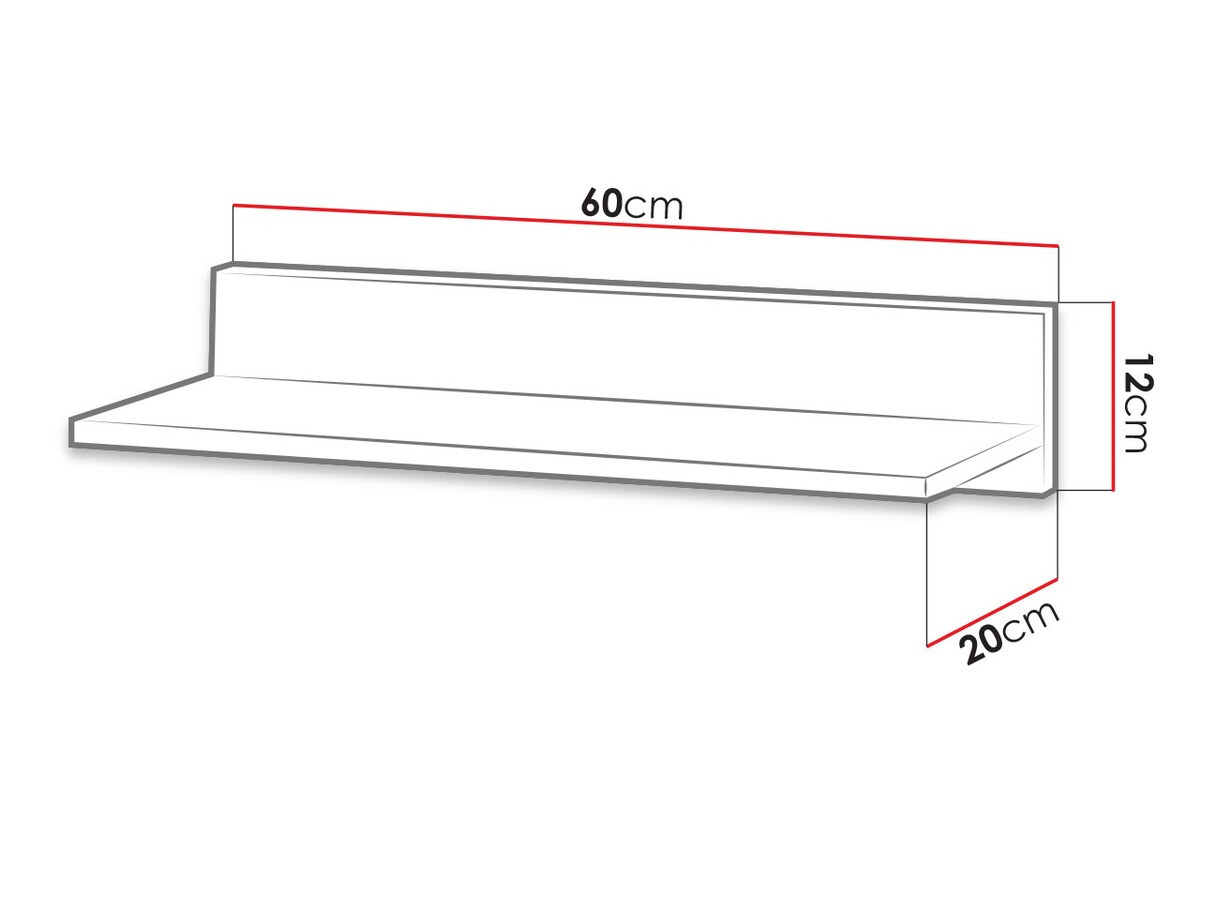 Настенная полка Tivlue 108