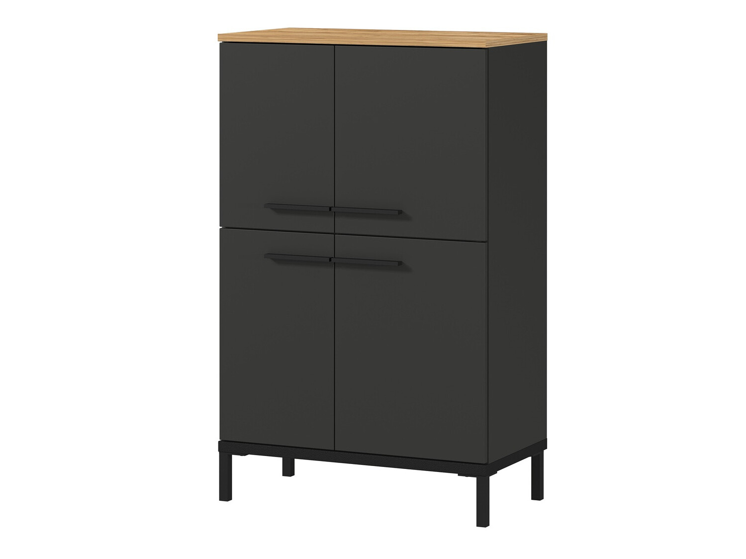 Stāvošs vannas skapītis Ruvlevu 102 (Grafīts + Navarra ozols)