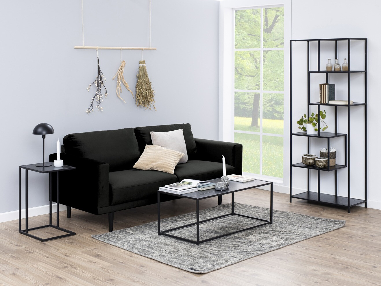 Кофейный столик Norsica Sevferi 127 (Черный пепел + Чёрный)