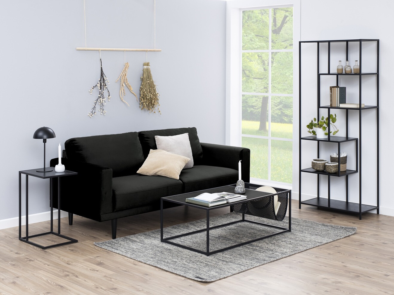 Кофейный столик Norsica Sevferi 127 (Черный пепел + Чёрный)