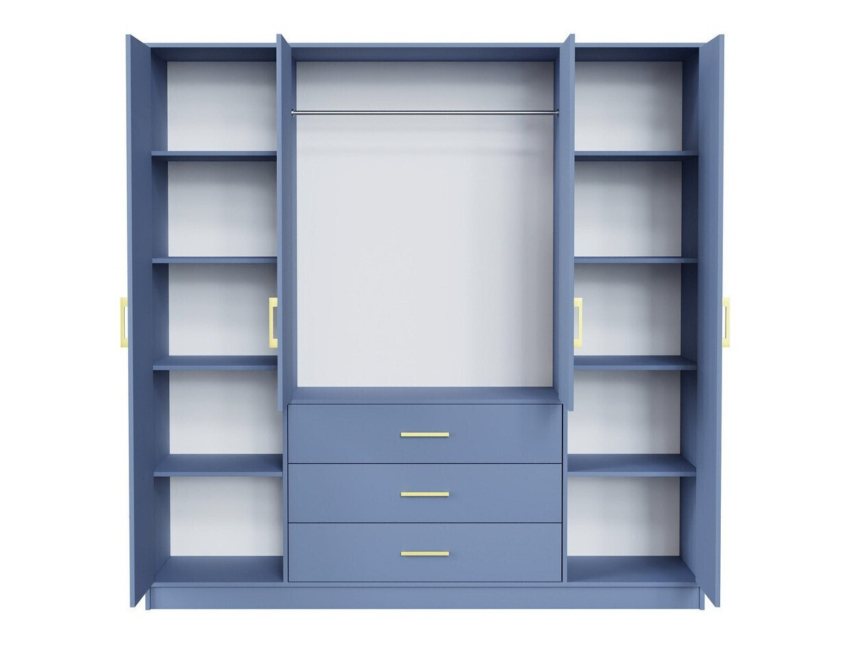 Mēbeļu komplekts Dortivu 122 (Zils + Lux 23 + Lux 06)