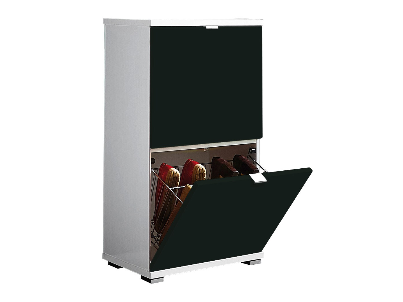 Тумба для обуви Veltena 105 (Чёрный + Белый)