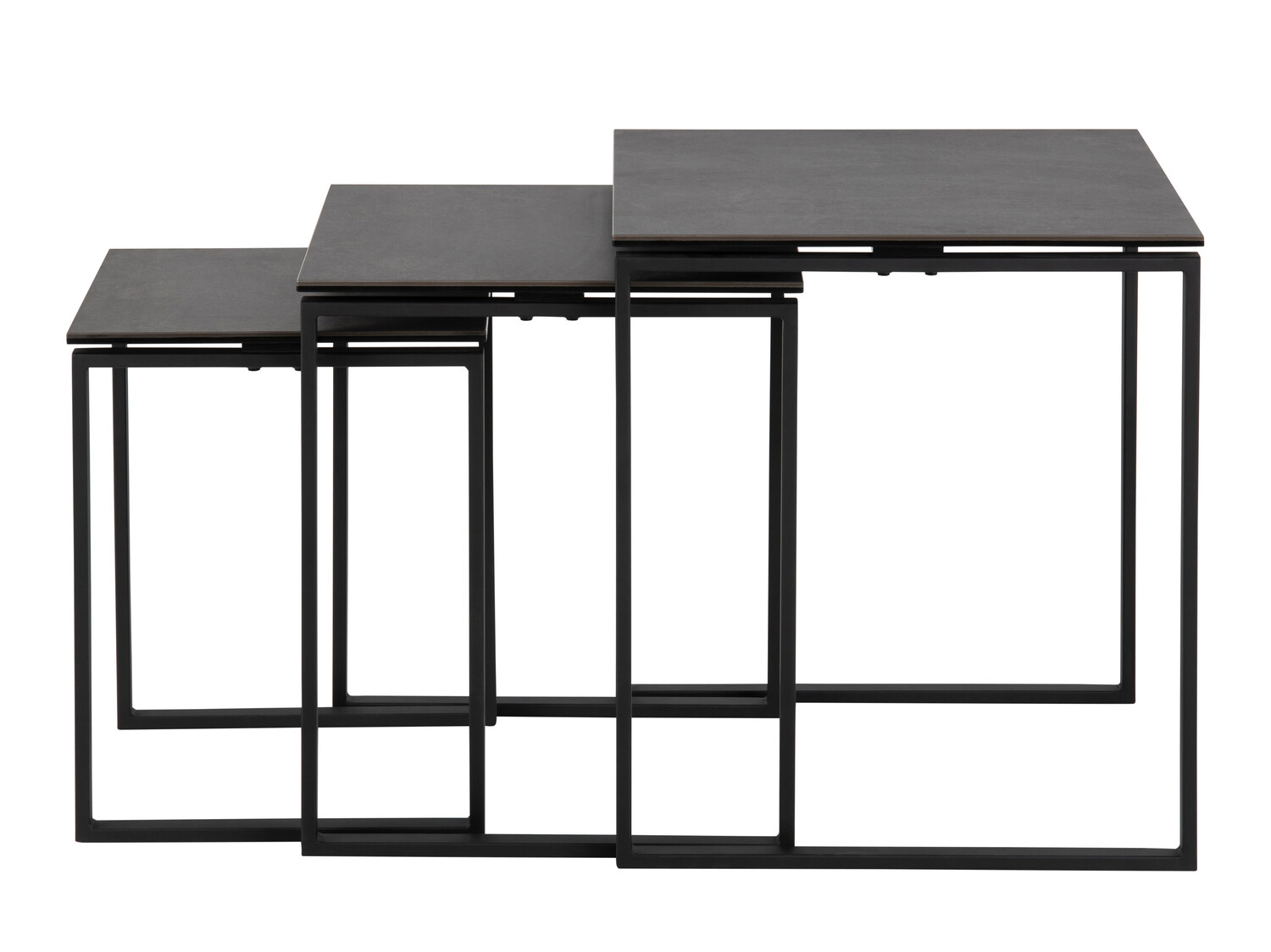 Комплект кофейных столиков Norsica 406 (Чёрный)
