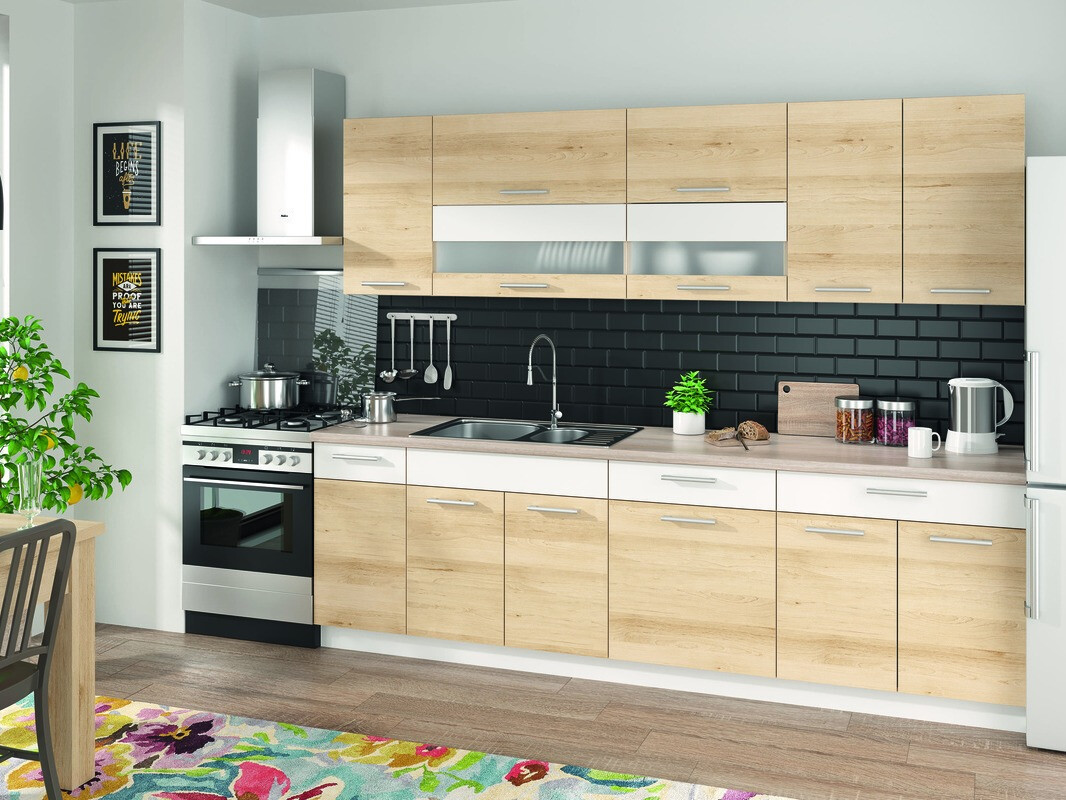 Модульный угловой шкафчик Mode Beech 118