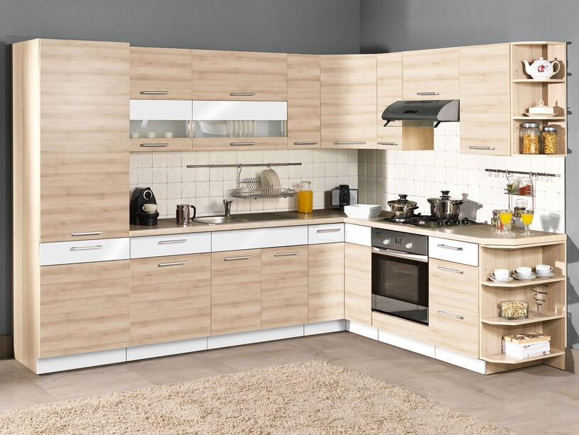 Moduļu skapis izlietnei ar durvīm Mode Beech 116