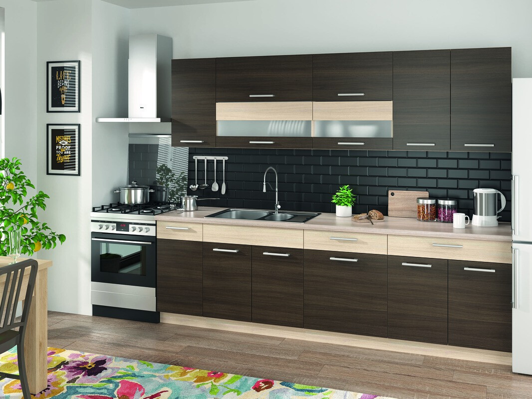 Moduļu stūra skapis Mode Dark 118