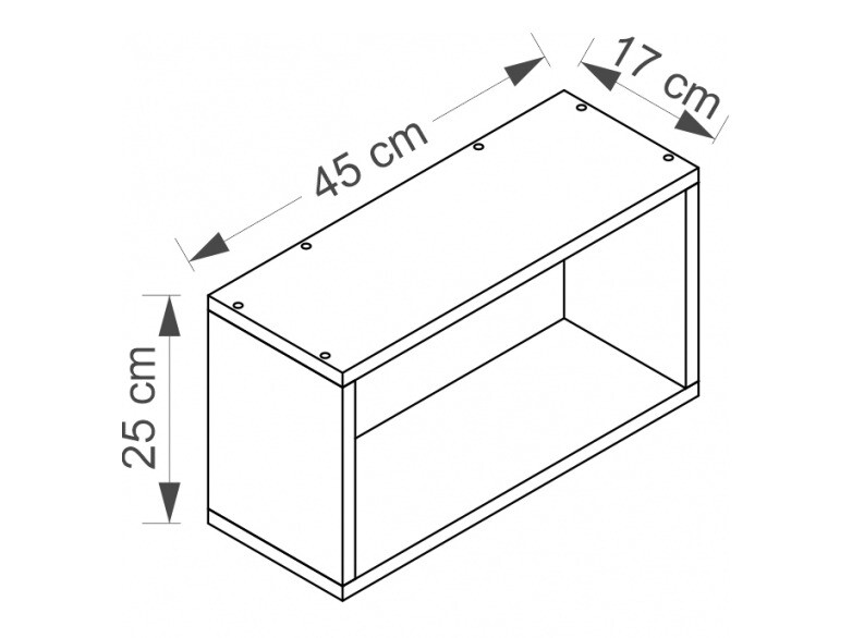 Piekarams plaukts Cirdora 110 (Balts)