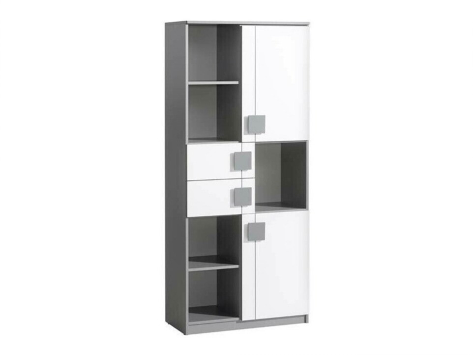 Стеллаж Elmenou 101 (Белый + Антрацит)