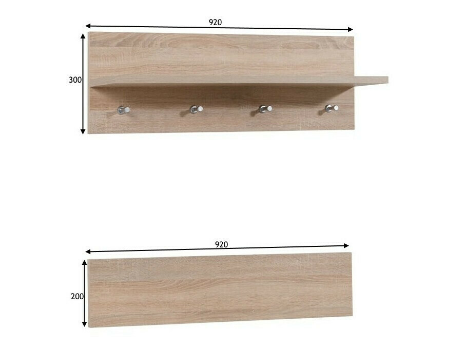 Вешалка Torsalo 103 (Сонома Дуб)