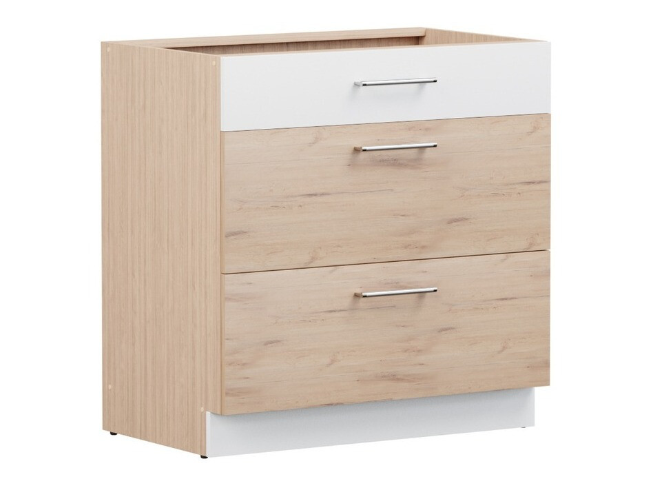 Moduļu skapis ar atvilktnēm Mode Beech 123