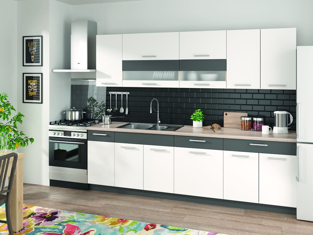 Moduļu skapis ar atvilktnēm Mode White 124