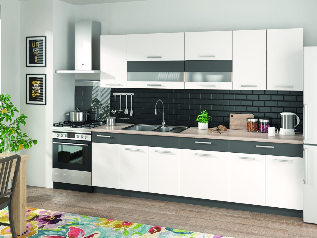 Moduļu skapis ar durvīm Mode White 123