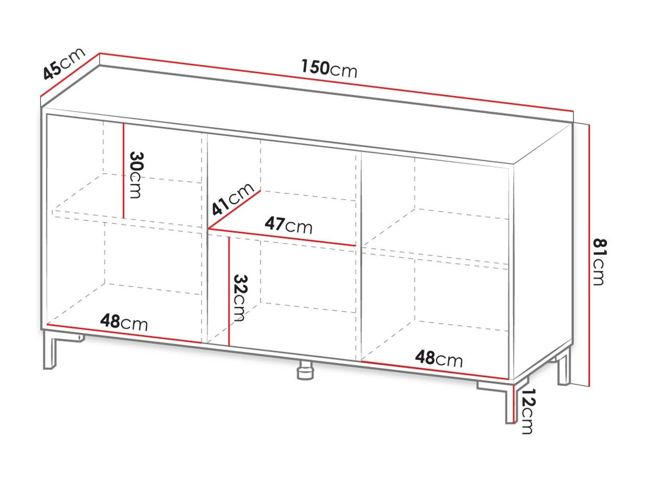 Skapis Charlotte 159 (Balts + Balts marmors)