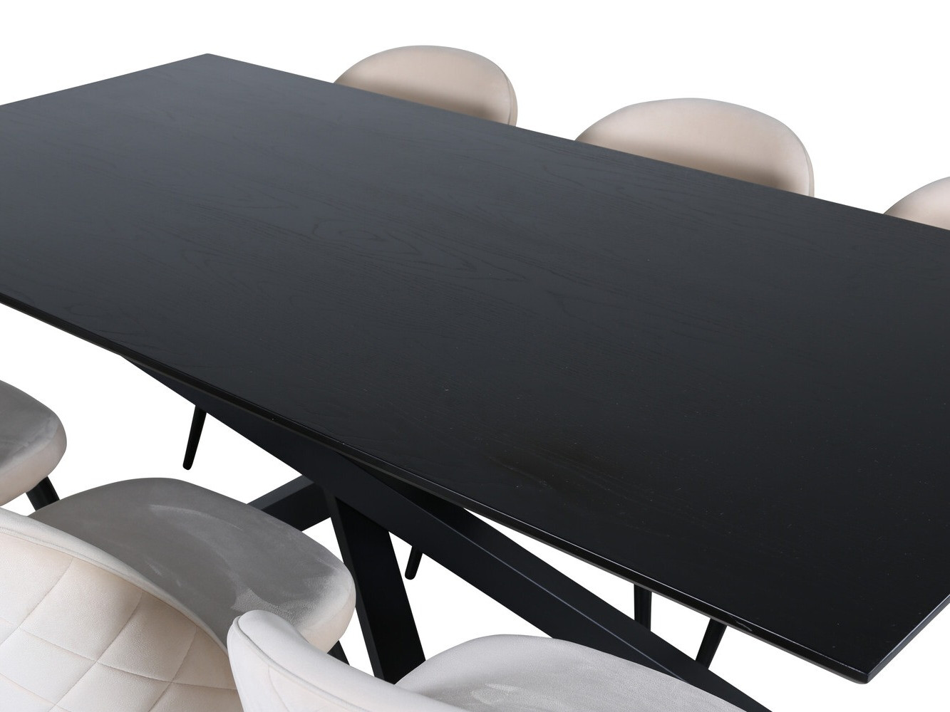 Ēdamistabas komplekts Dallas 2693 (Krēms + Melns)