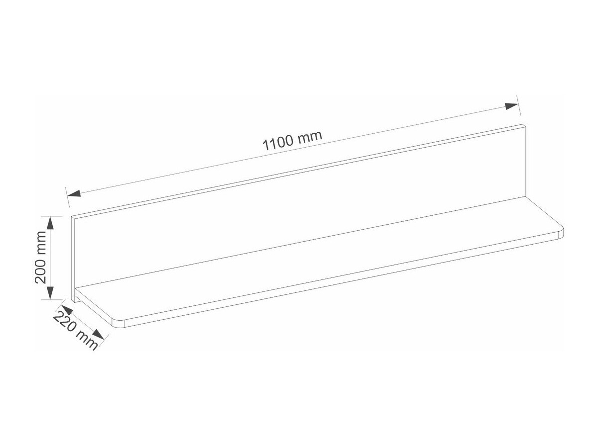 Настенная полка Elblive 133