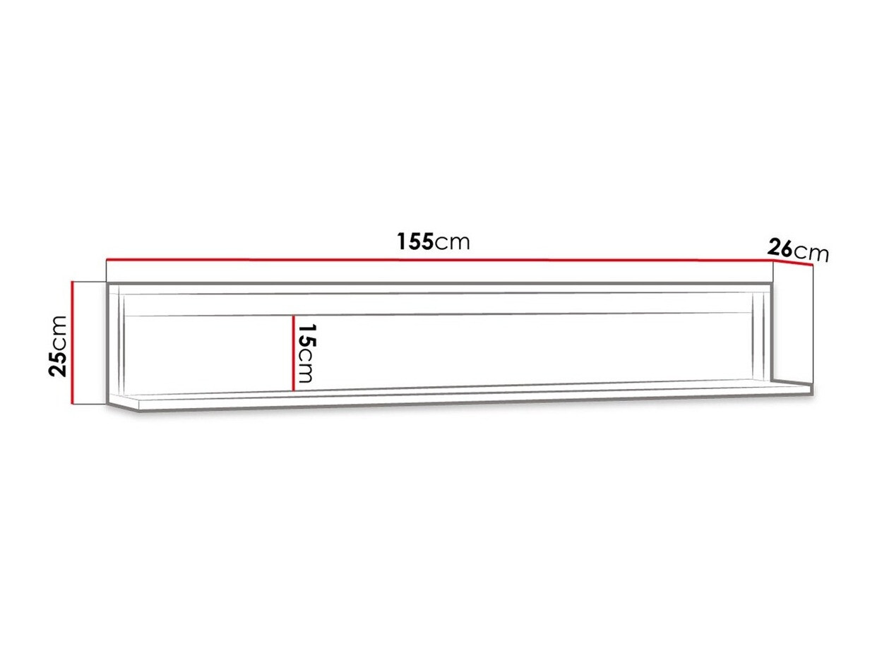 Настенная полка Luliru 129