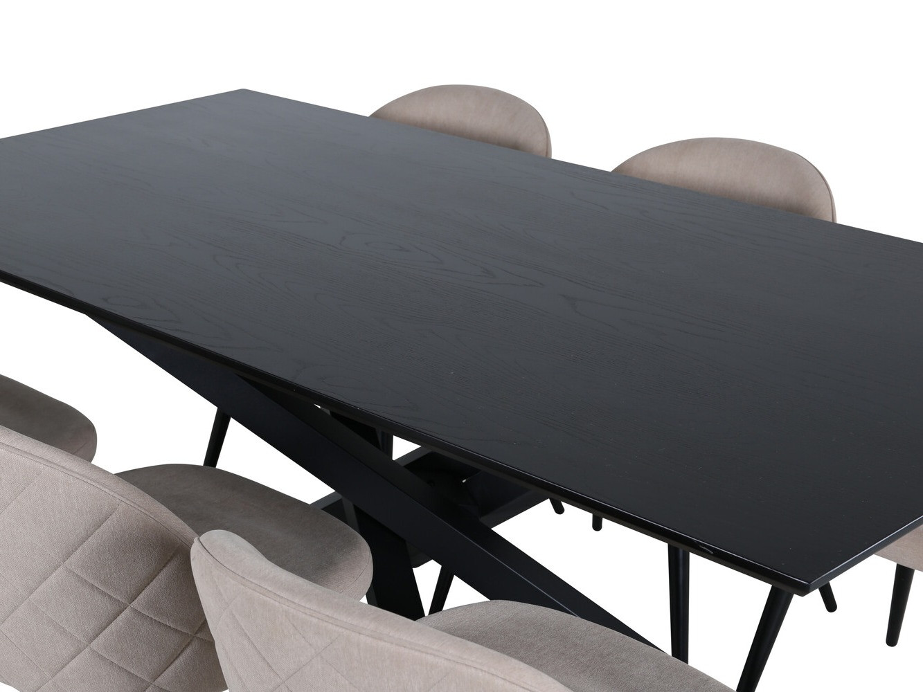 Обеденный гарнитур Dallas 2693 (Бежевый + Чёрный)