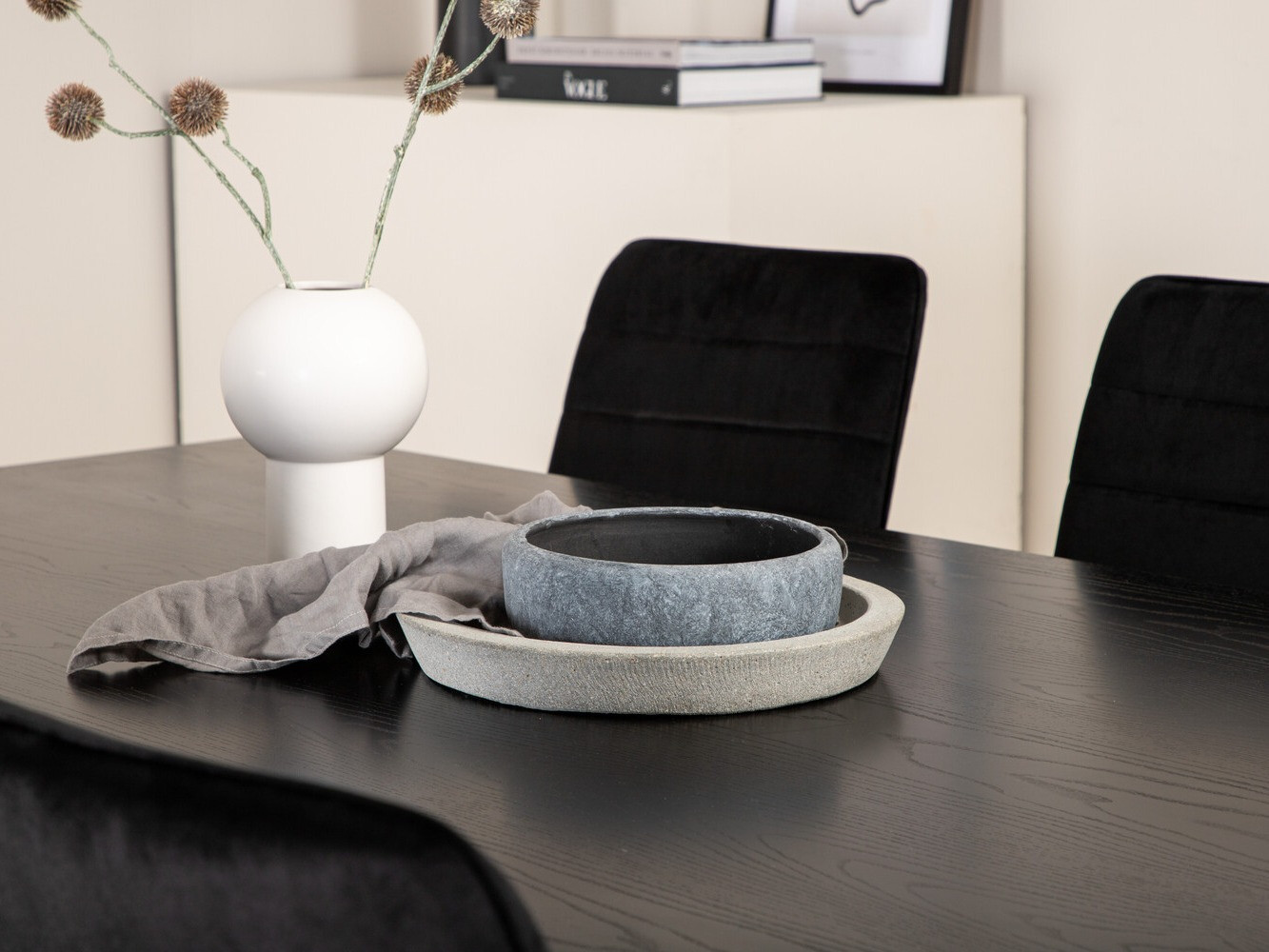 Обеденный гарнитур Dallas 2697 (Чёрный)