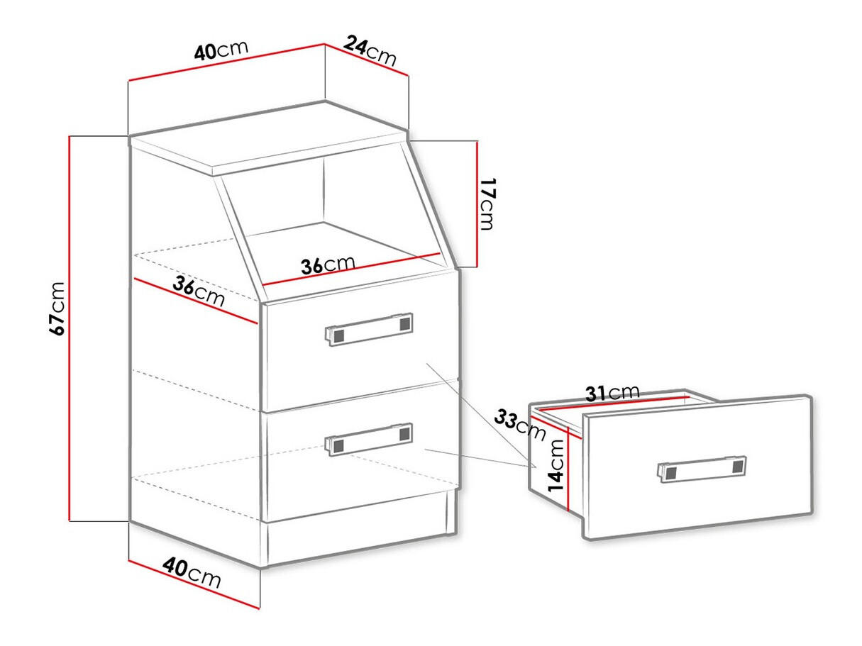 Тумба с ящиками Sorviru 102 (Белый + Бирюзовый)