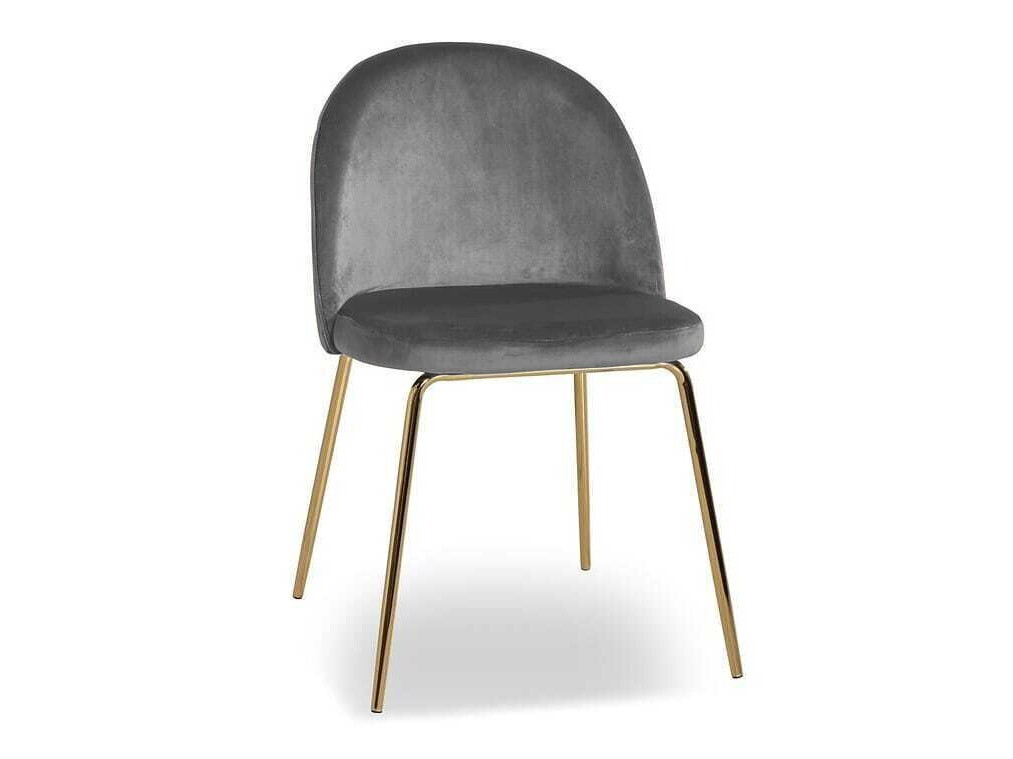 Krēsls Charleston 121 (Pelēks + Misiņš)