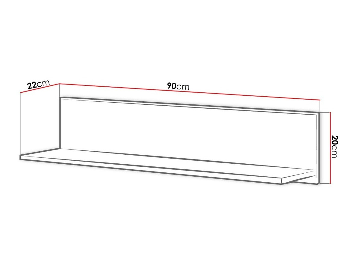 Настенная полка Veravie 130