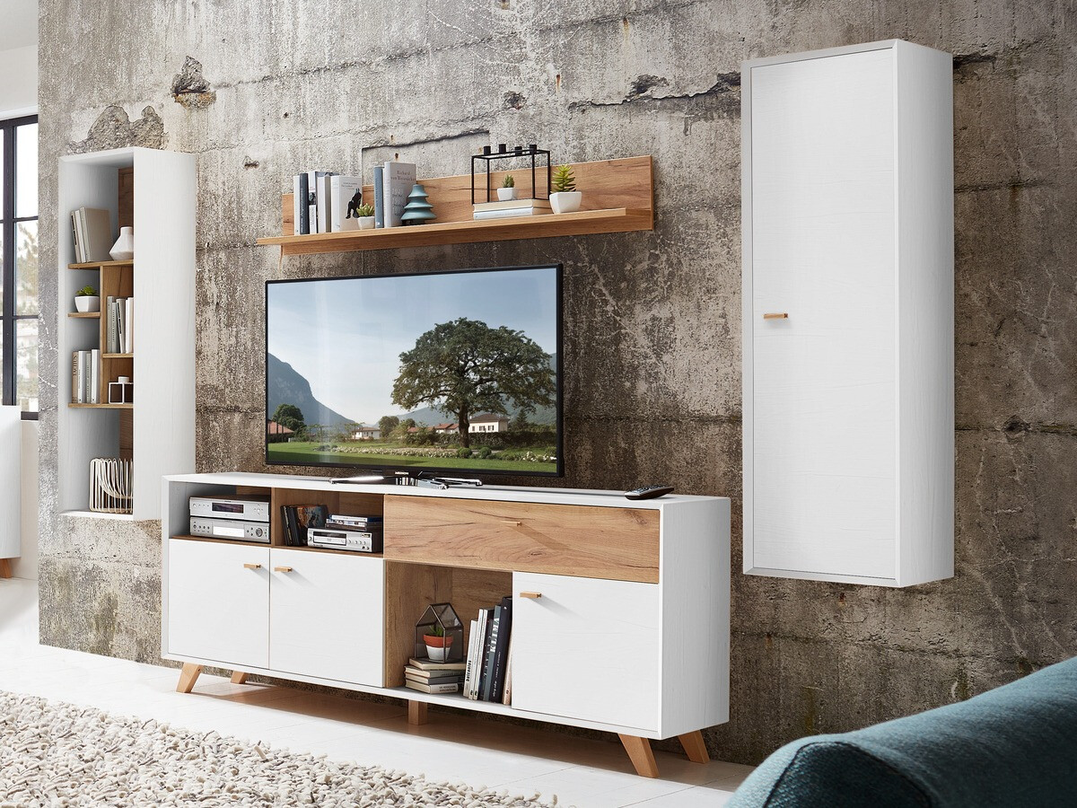 Piekarams plaukts Sacramento 504 (Balināta priede + Navarra ozols)