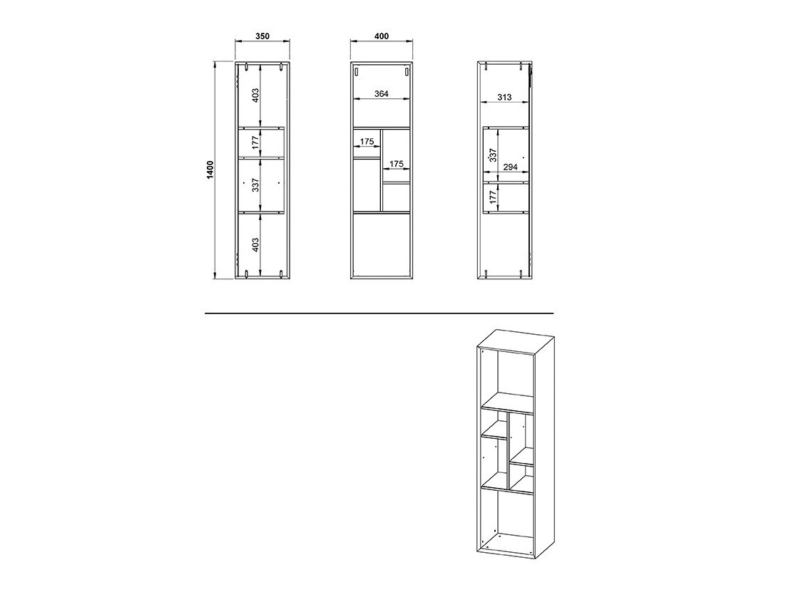 Piekarams plaukts Sacramento 504 (Balināta priede + Navarra ozols)
