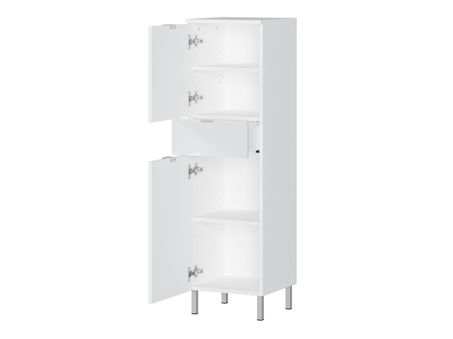 Hапольные шкафчик для ванной Lomcamo 103 (Белый + Глянцевый белый)