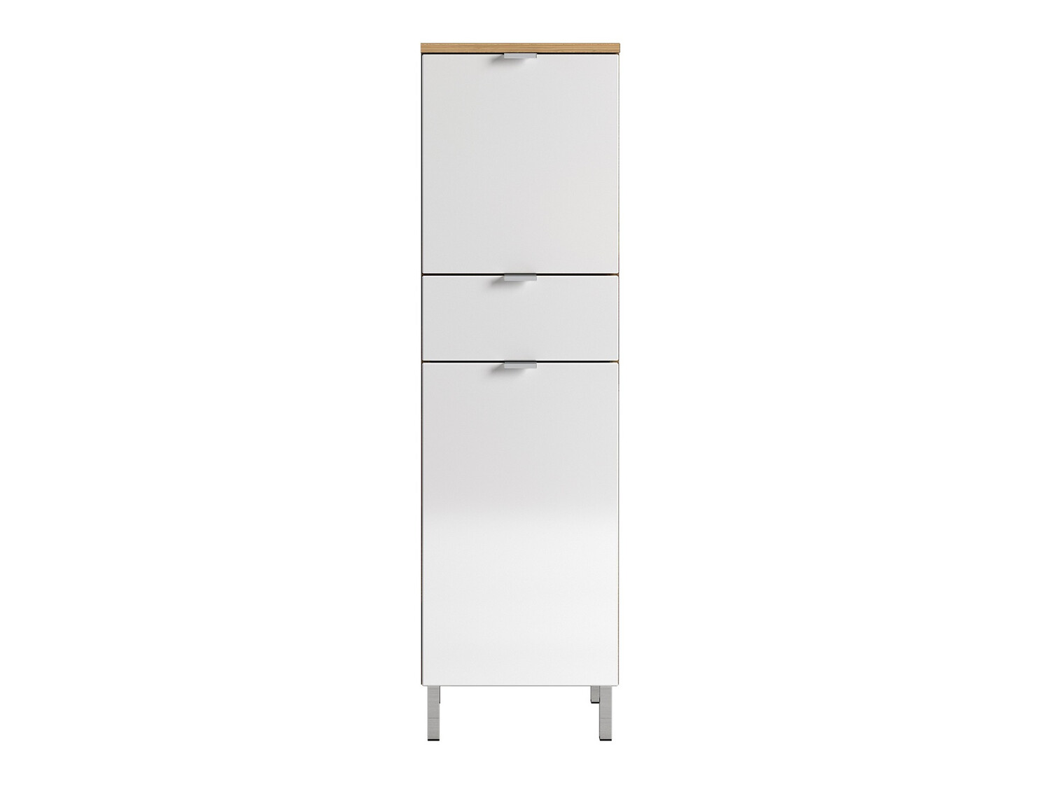 Hапольные шкафчик для ванной Lomcamo 103 (Глянцевый белый + Внук дуб)