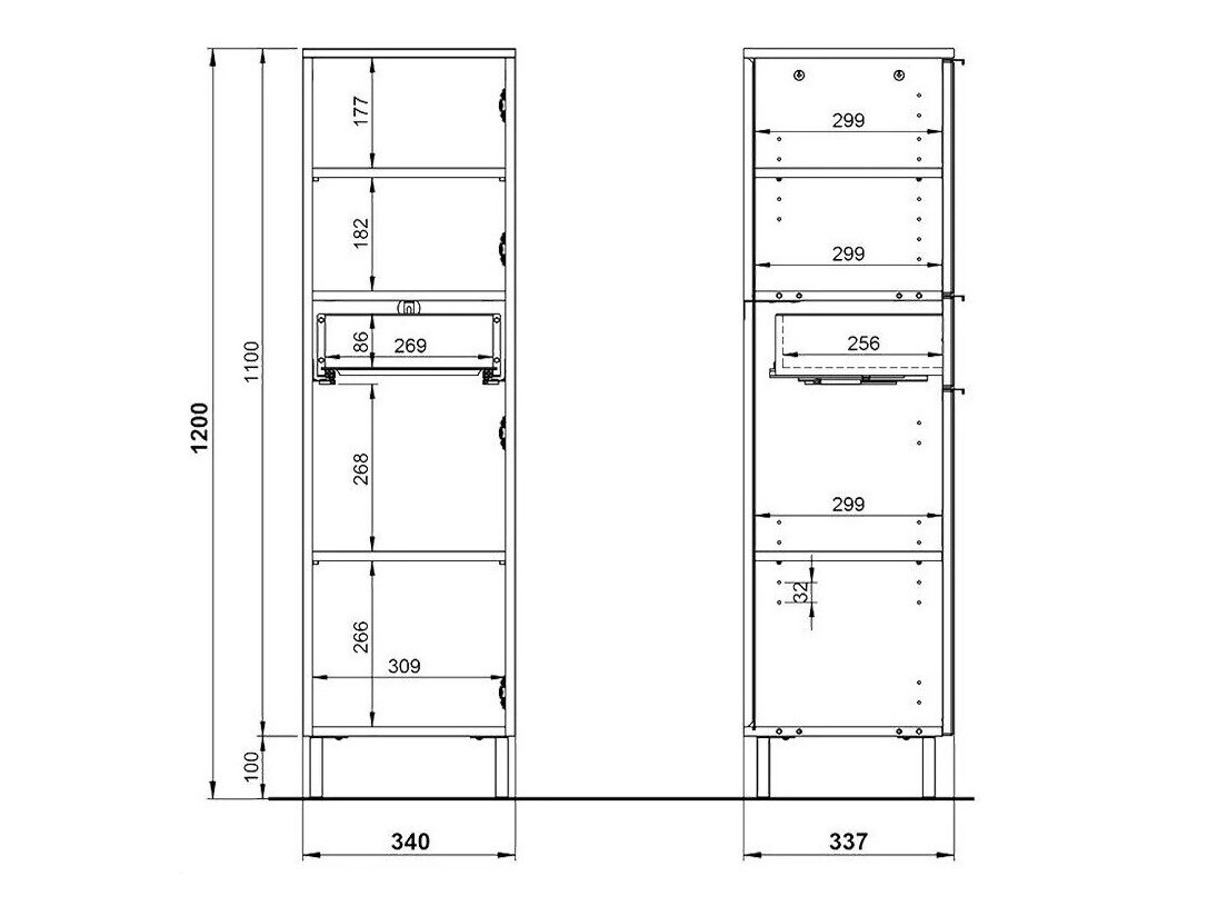 Hапольные шкафчик для ванной Lomcamo 103 (Глянцевый белый + Внук дуб)