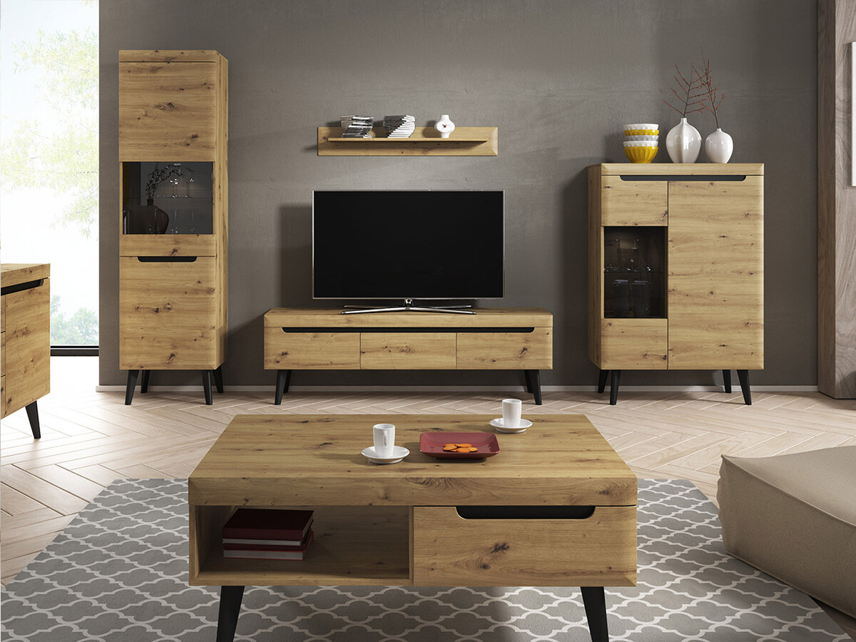 Piekarams plaukts Bracchal (Artisan ozols + Grafīts)