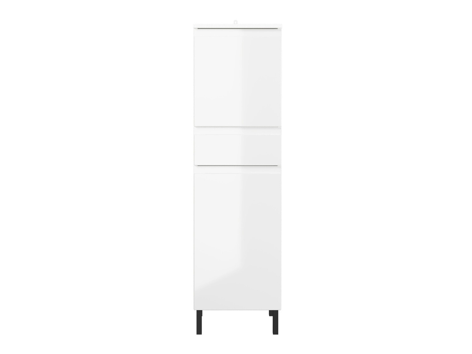 Stāvošs vannas skapītis Talmira 101 (Glancēts balts + Balts)