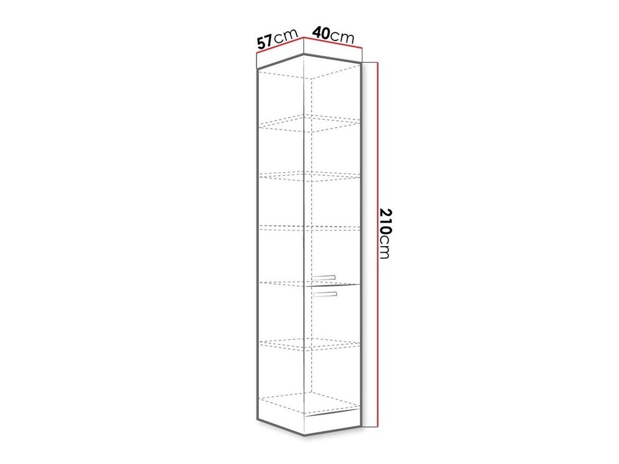 Moduļu skapis ar durvīm Multi Cream 118
