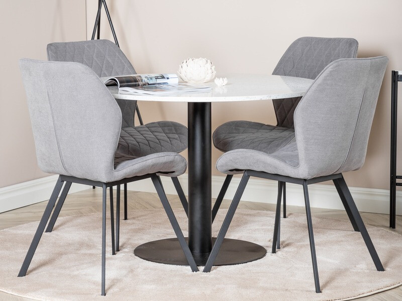 Krēsls Dallas 163 (Pelēks + Melns)