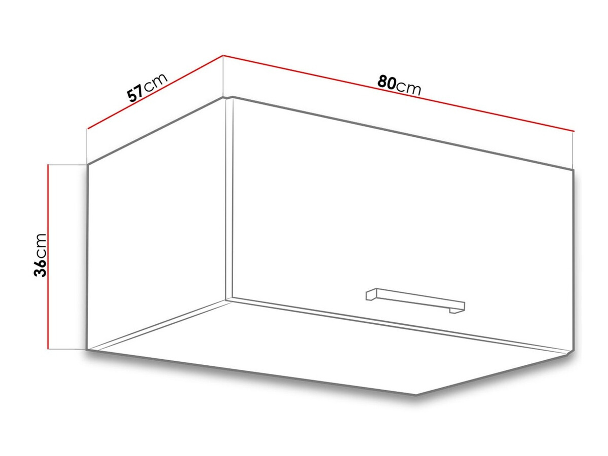Moduļu piekarams skapis Wood Grey 133