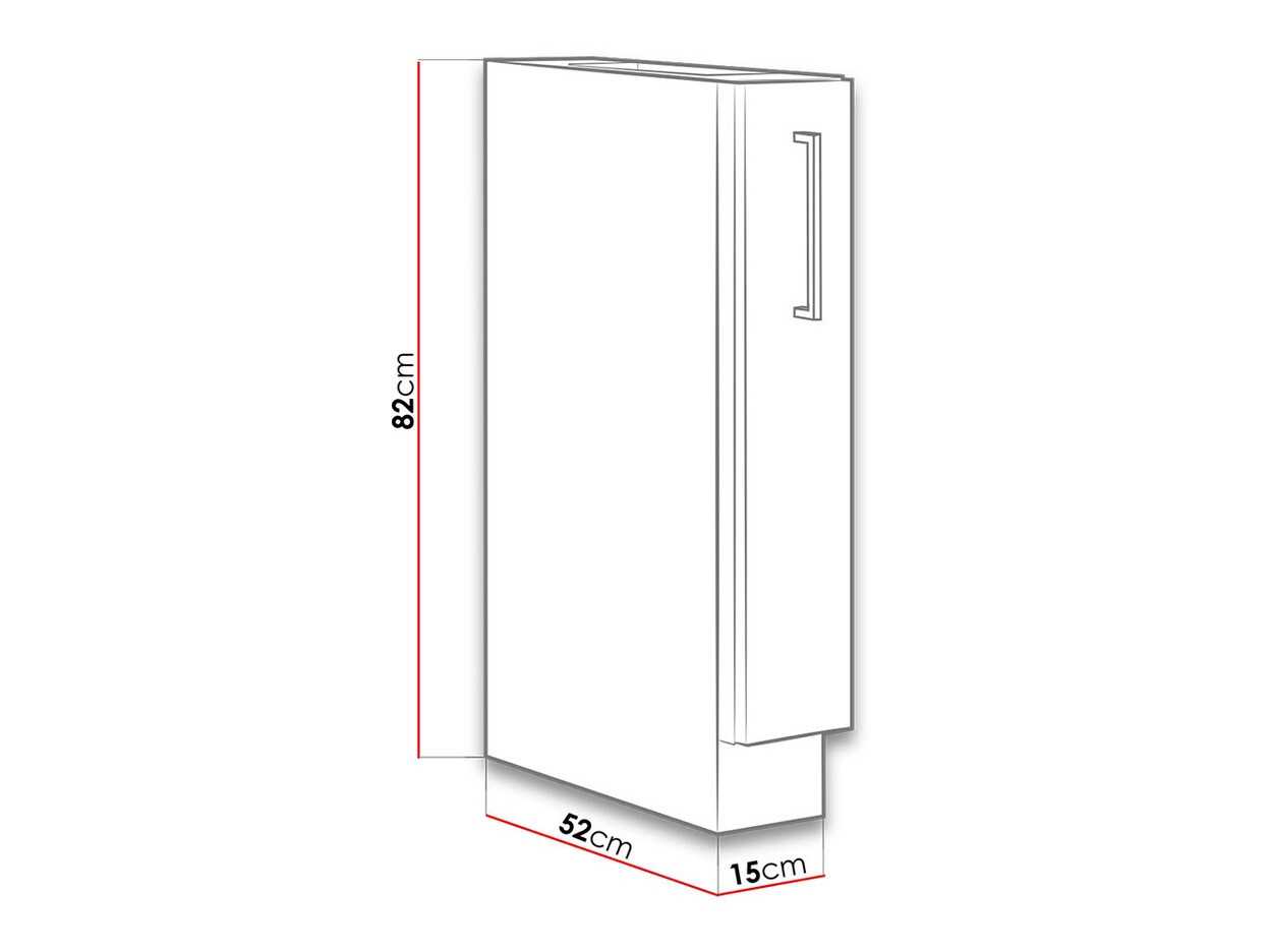 Moduļu skapis ar atvilktni Wood 105