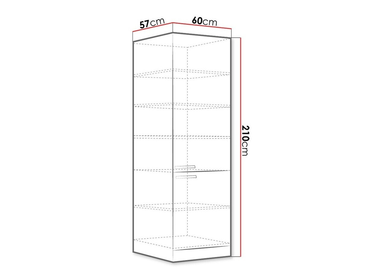 Moduļu skapis ar durvīm Multi White 115