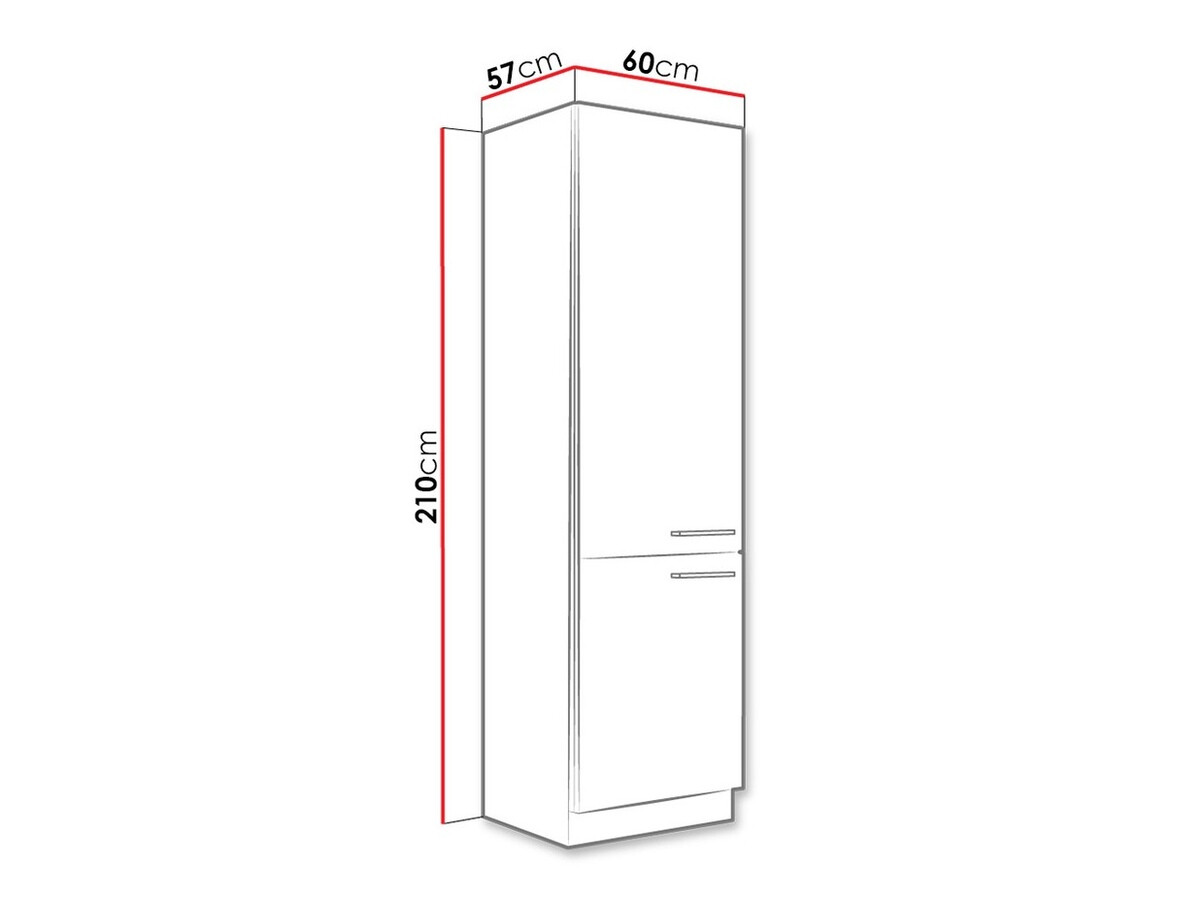 Moduļu skapis ar durvīm Wood White 135