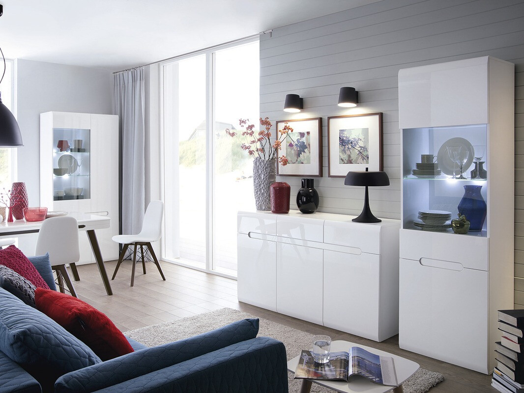 Plaukts Serveso 114 (Balts + Glancēts balts)