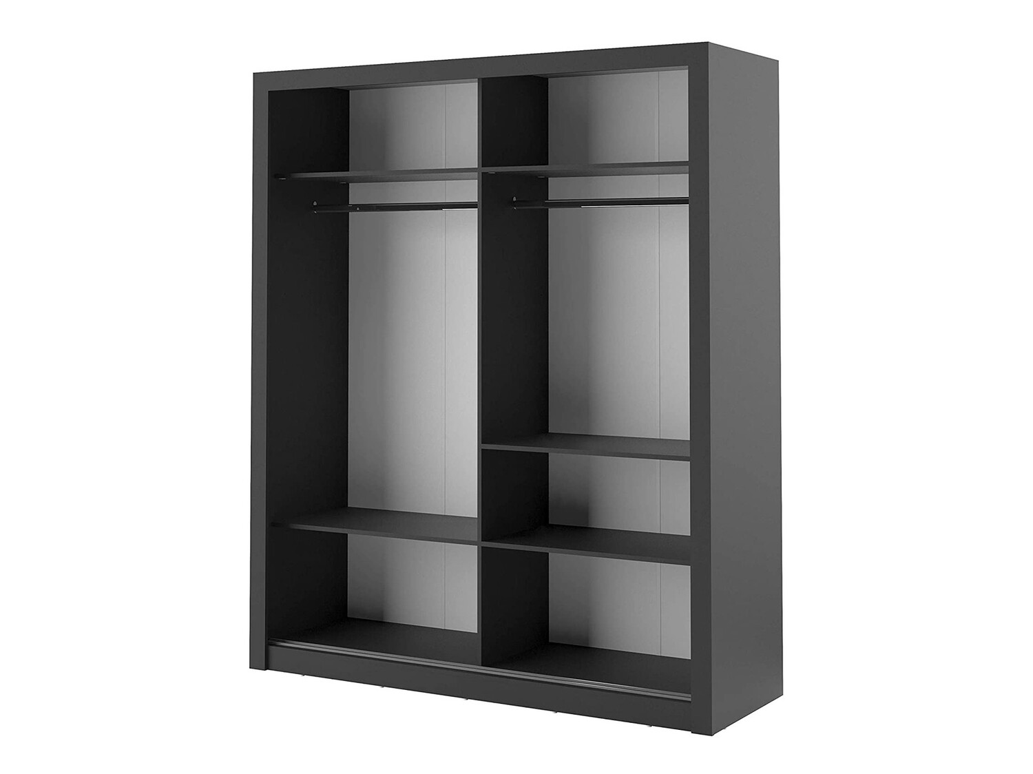 Skapis Fresno 102 (Melns)