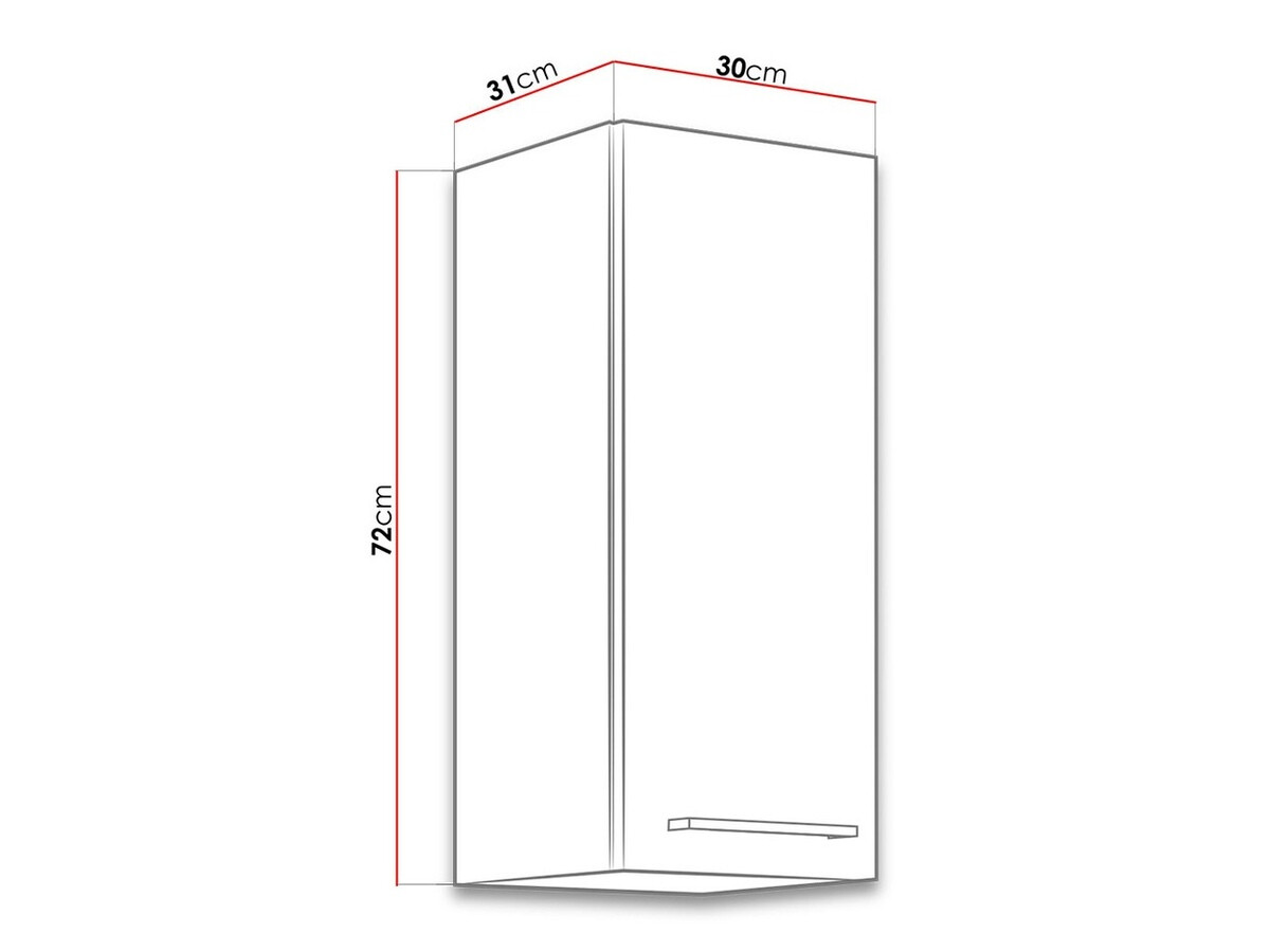 Moduļu piekarams skapis Wood Grey 131