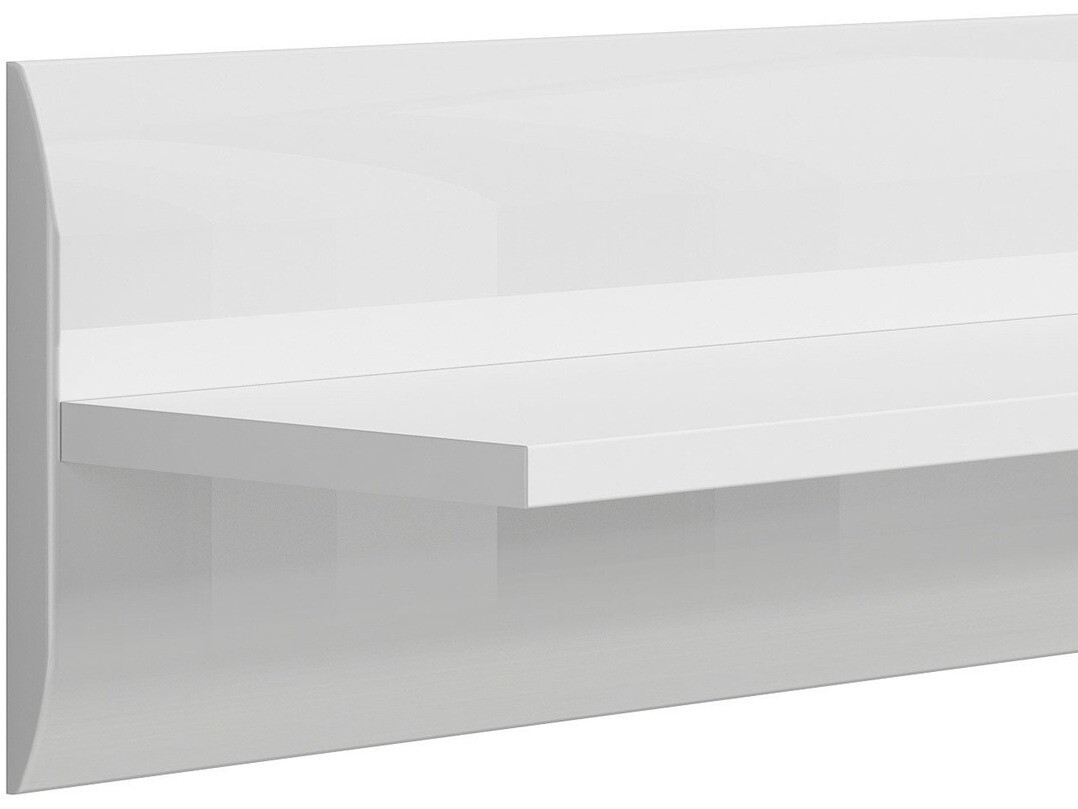 Настенная полка Serveso 104 (Глянцевый белый)