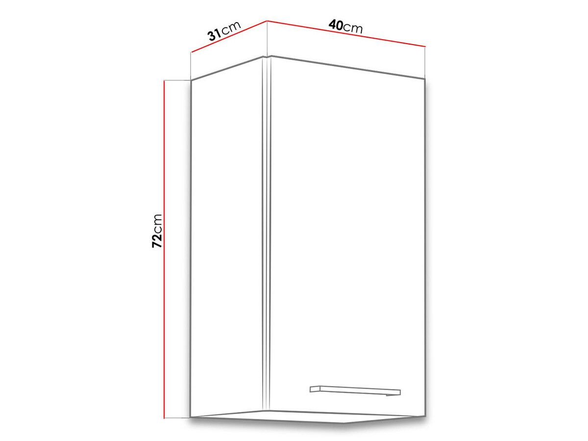 Модульный настенный шкафчик Wood White 118