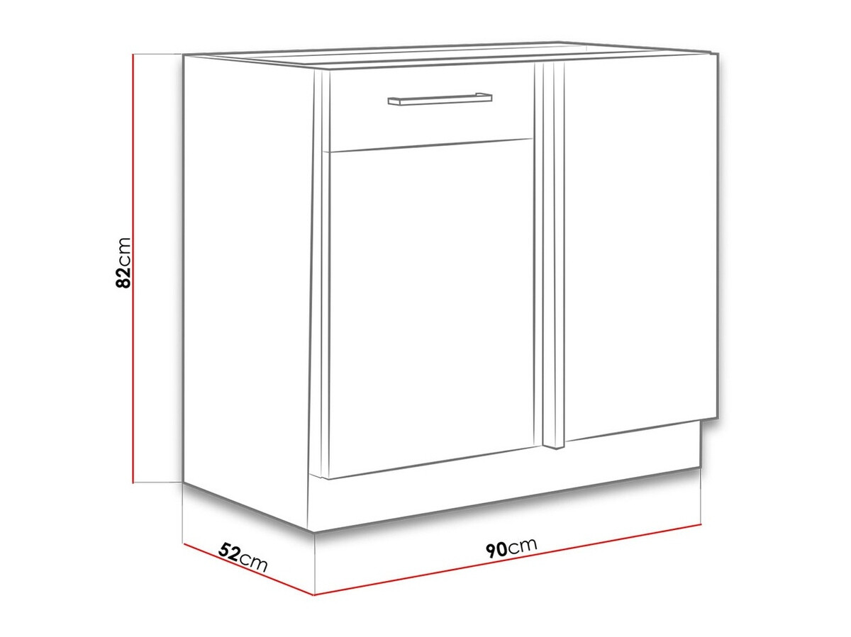 Модульный шкафчик с дверцами Wood White 103