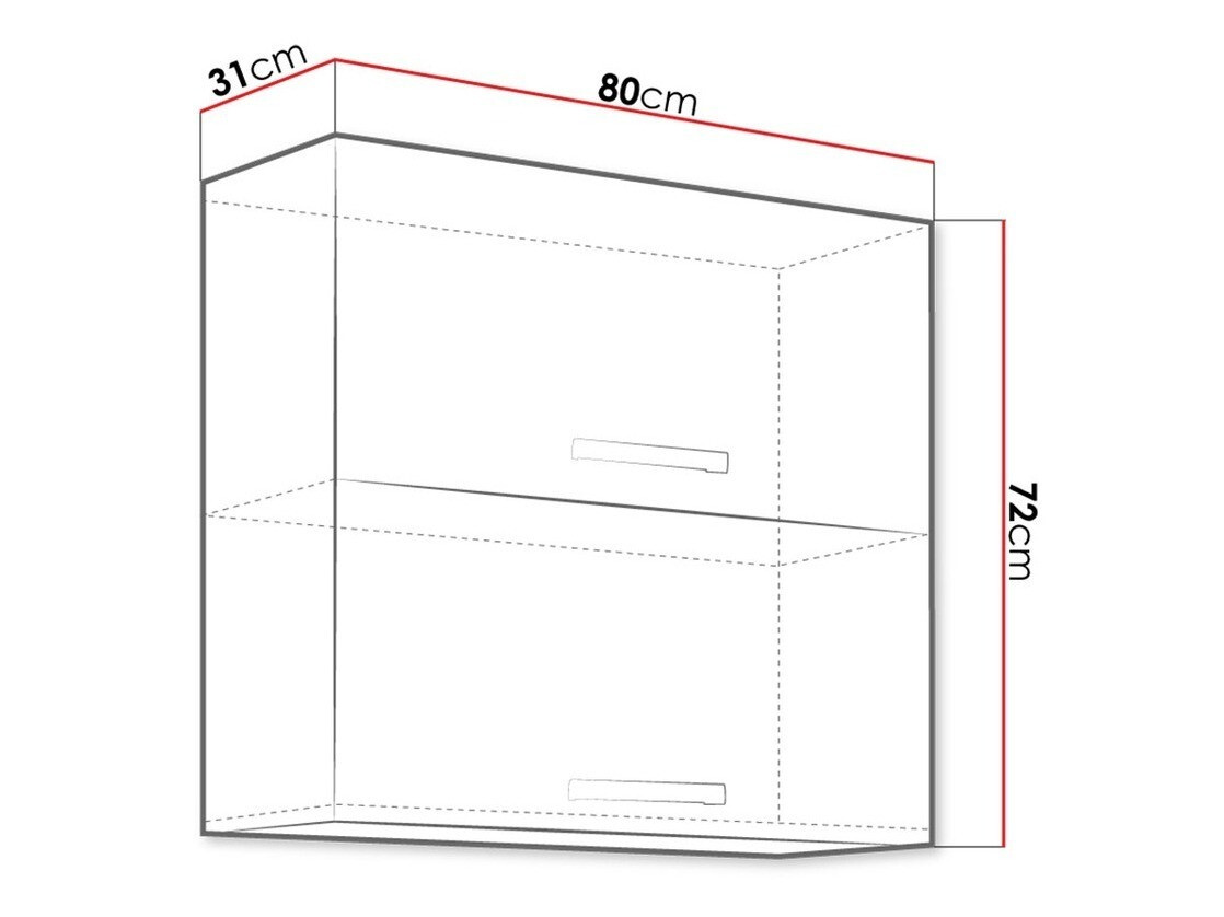 Moduļu piekarams skapis Multi Grey 111